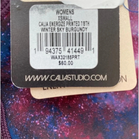 NWT Calia Underwood Leggings Xs Mid-Rise 7/8 Ankle Galaxy
Energize Winter sky - Picture 11 of 11